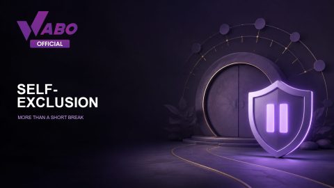 WABO cover illustration of a purple pause shield before a closed circular gateway on a dark purple background.